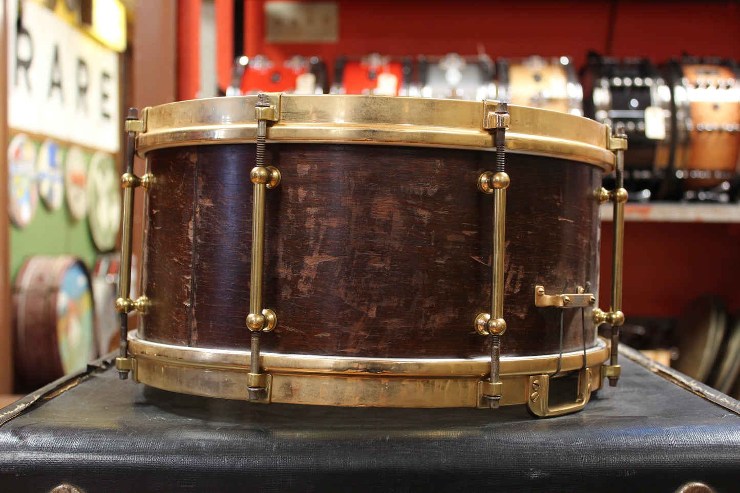 1930s Slingerland 6.5x14 Professional Model Snare Drum in Mahogany