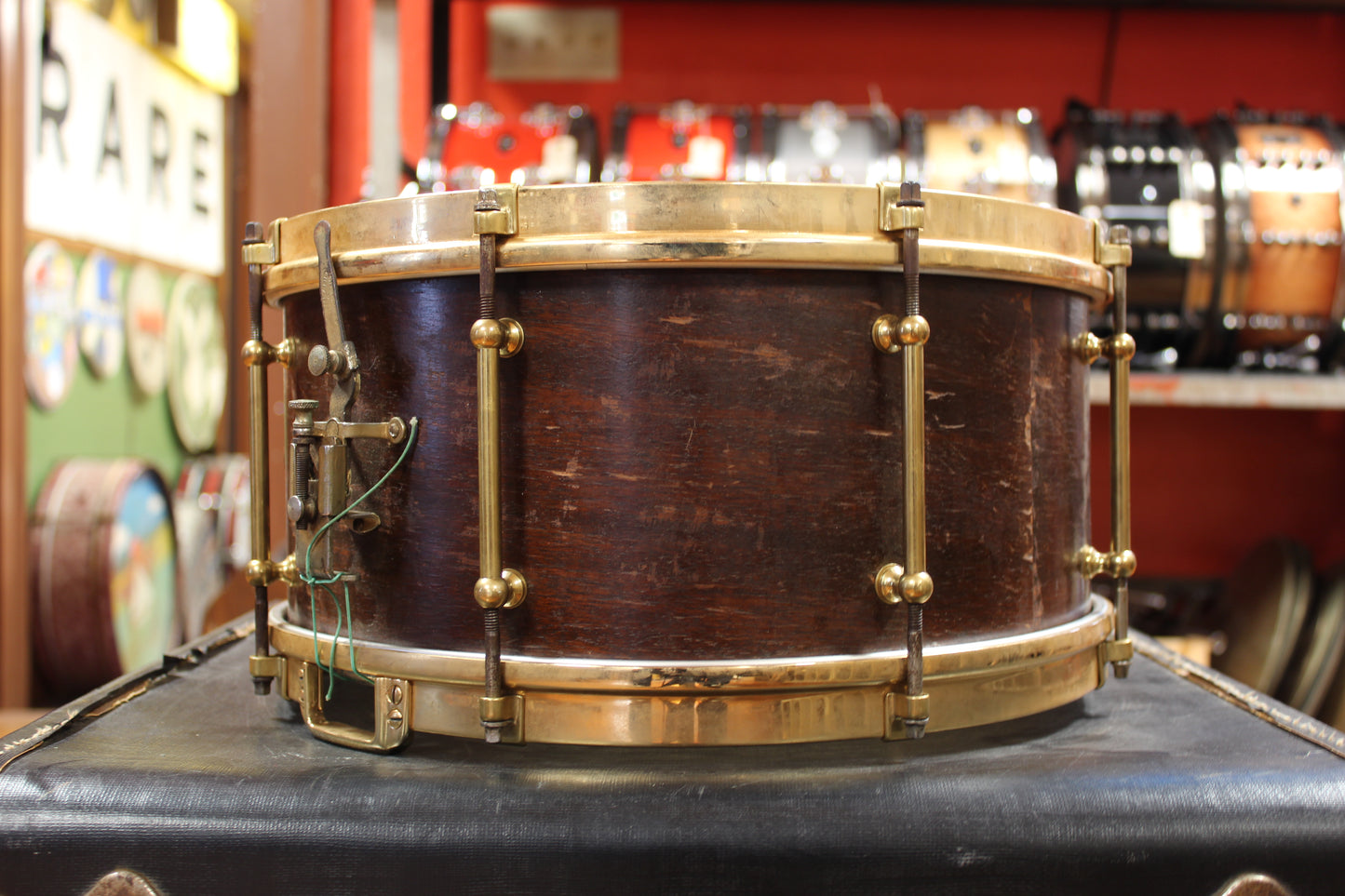 1930s Slingerland 6.5x14 Professional Model Snare Drum in Mahogany