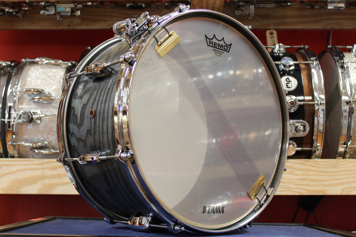 Tama Star Walnut Snare Drum 8x14 in Satin Charcoal Japanese Sen