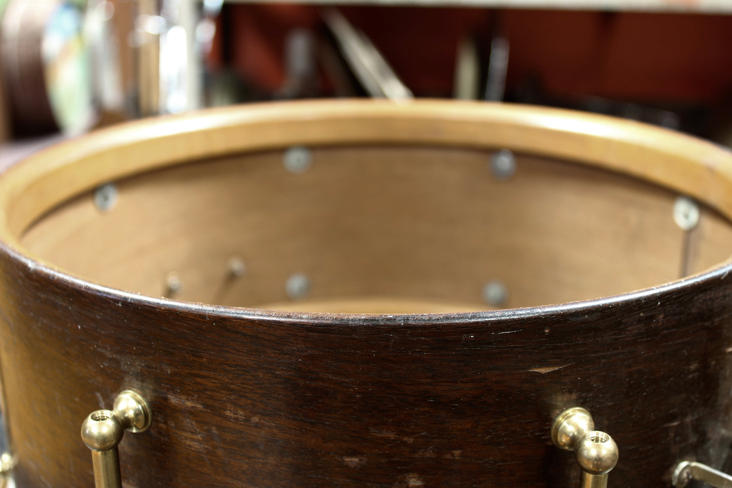 1930s Slingerland 6.5x14 Professional Model Snare Drum in Mahogany