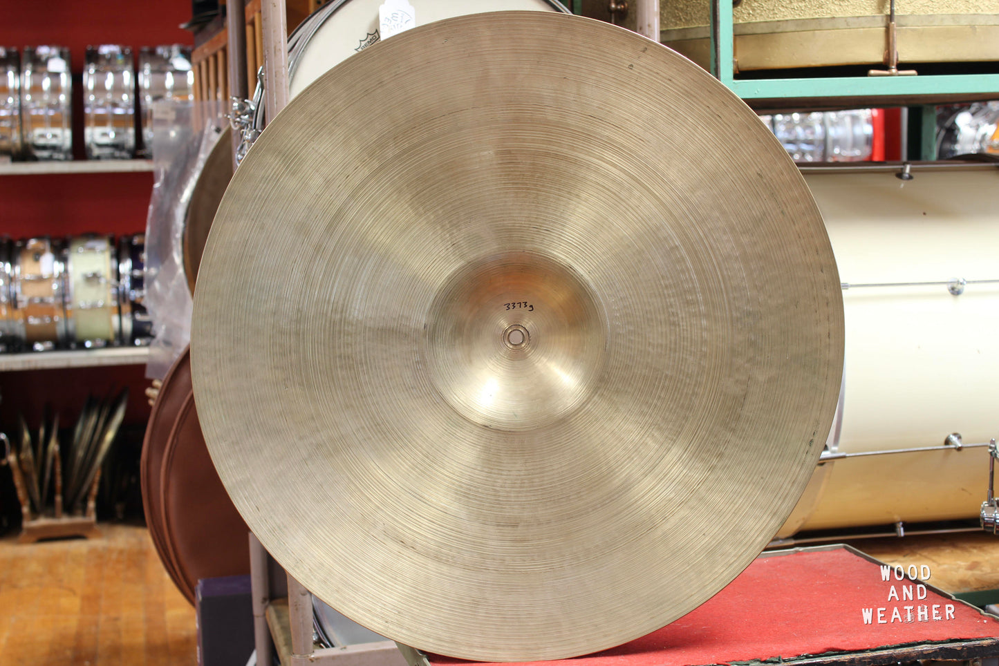 1950s A. Zildjian 22" Hollow Block Ride 3373g