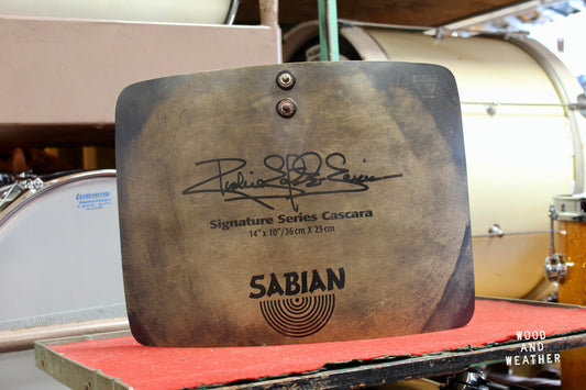 Used Sabian Signature Series Richie Garcia Cascara Plate 14" x 10"