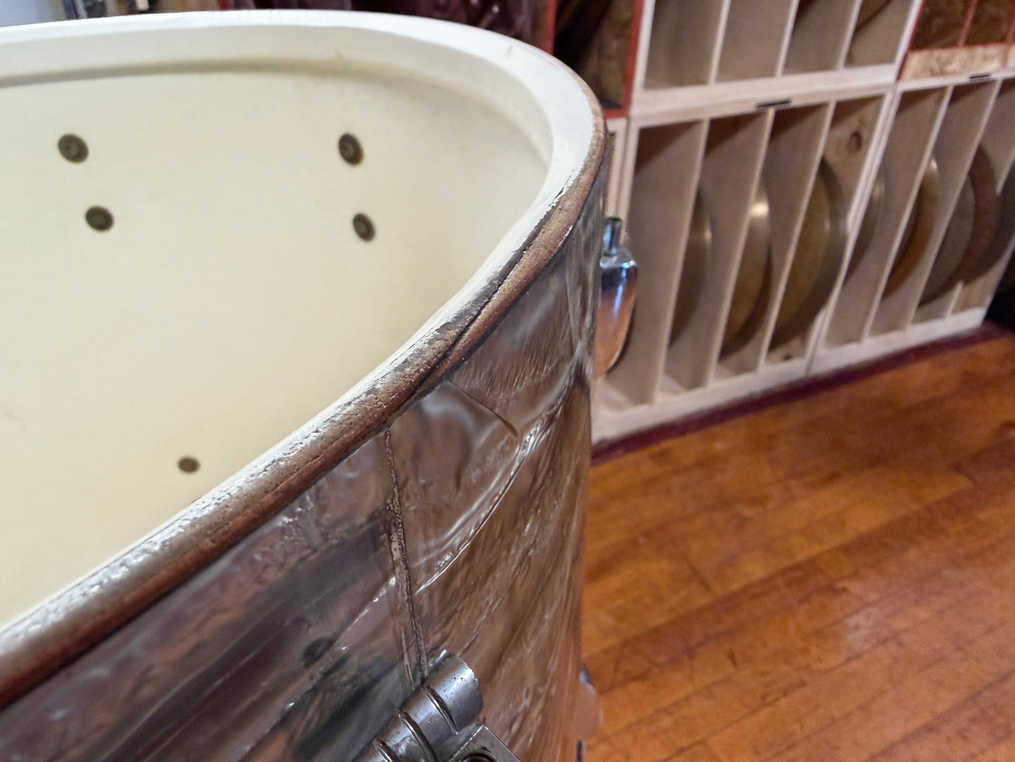 1960s Ludwig 16x18 Floor Tom in Sky Blue Pearl