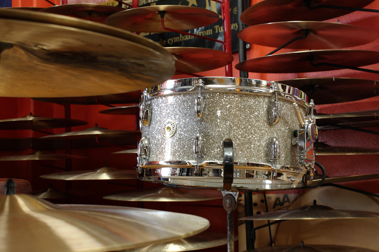 Gretsch Broadkaster 6.5"x14" Silver Glass Snare Drum