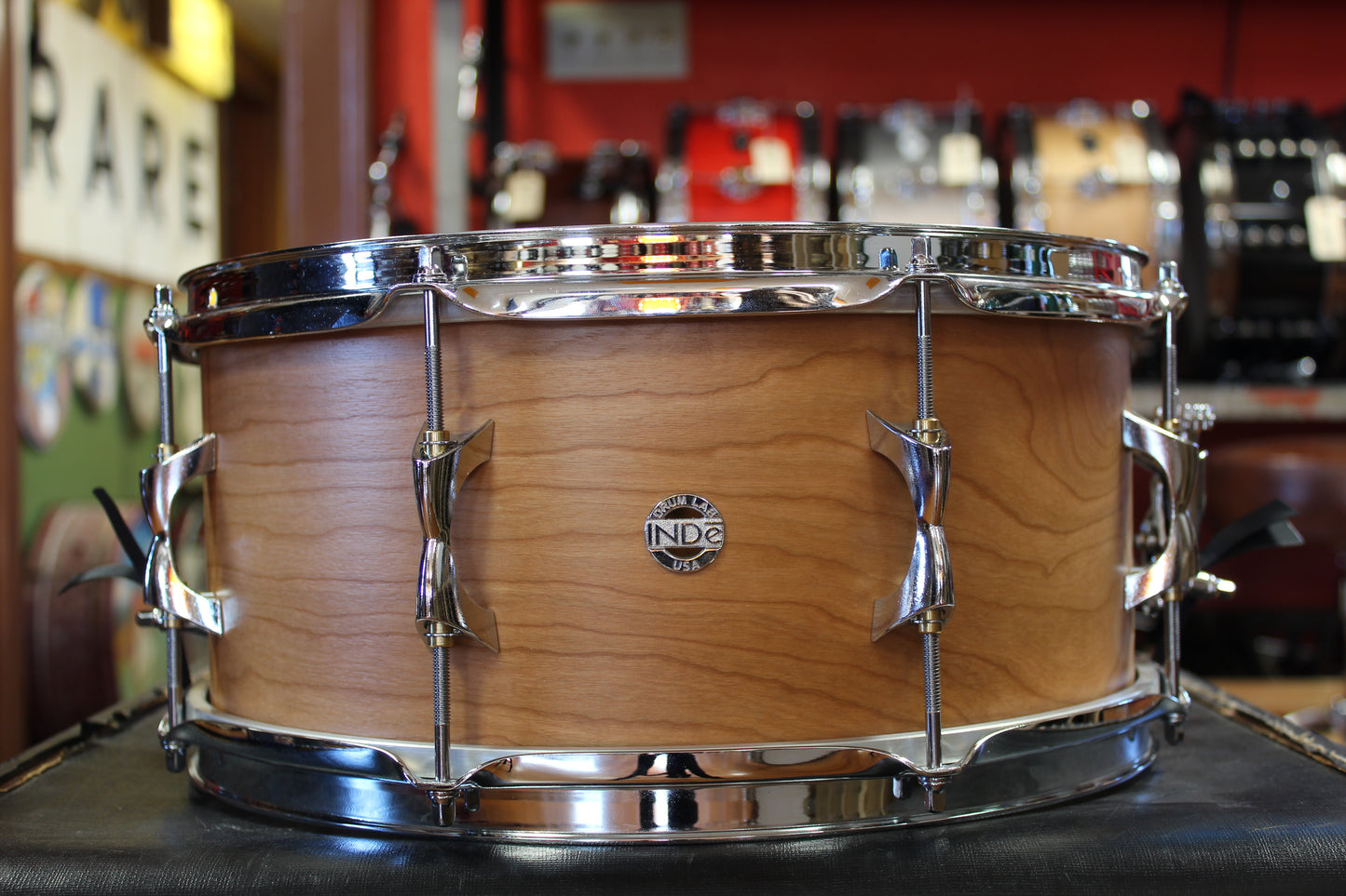 INDe Drum Lab 6.5x14 Studio Mod Cherry Snare Drum