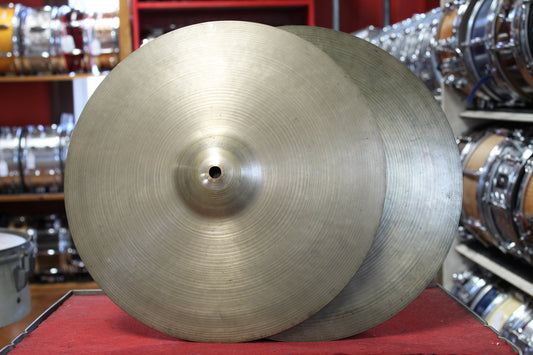 1950s A. Zildjian 14" Small Stamp Hi Hats 783/803g