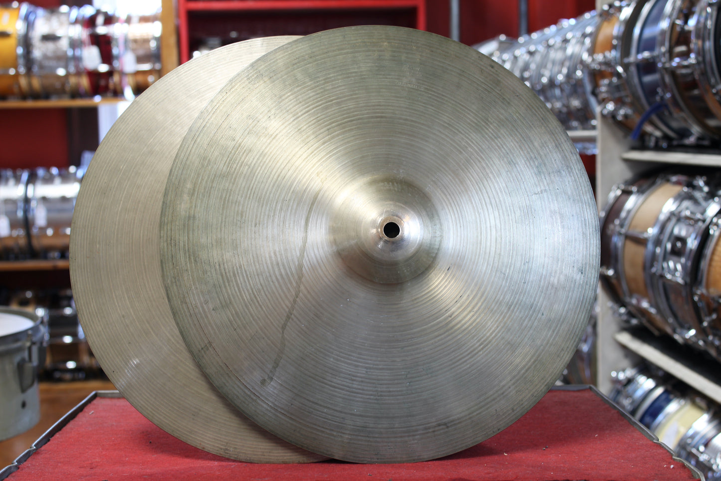 1950s A. Zildjian 14" Small Stamp Hi Hats 783/803g