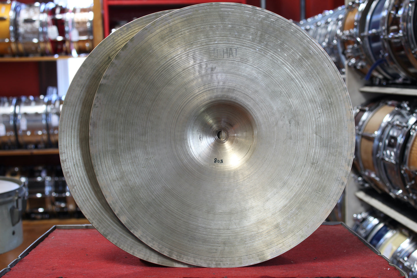 1950s A. Zildjian 14" Small Stamp Hi Hats 783/803g