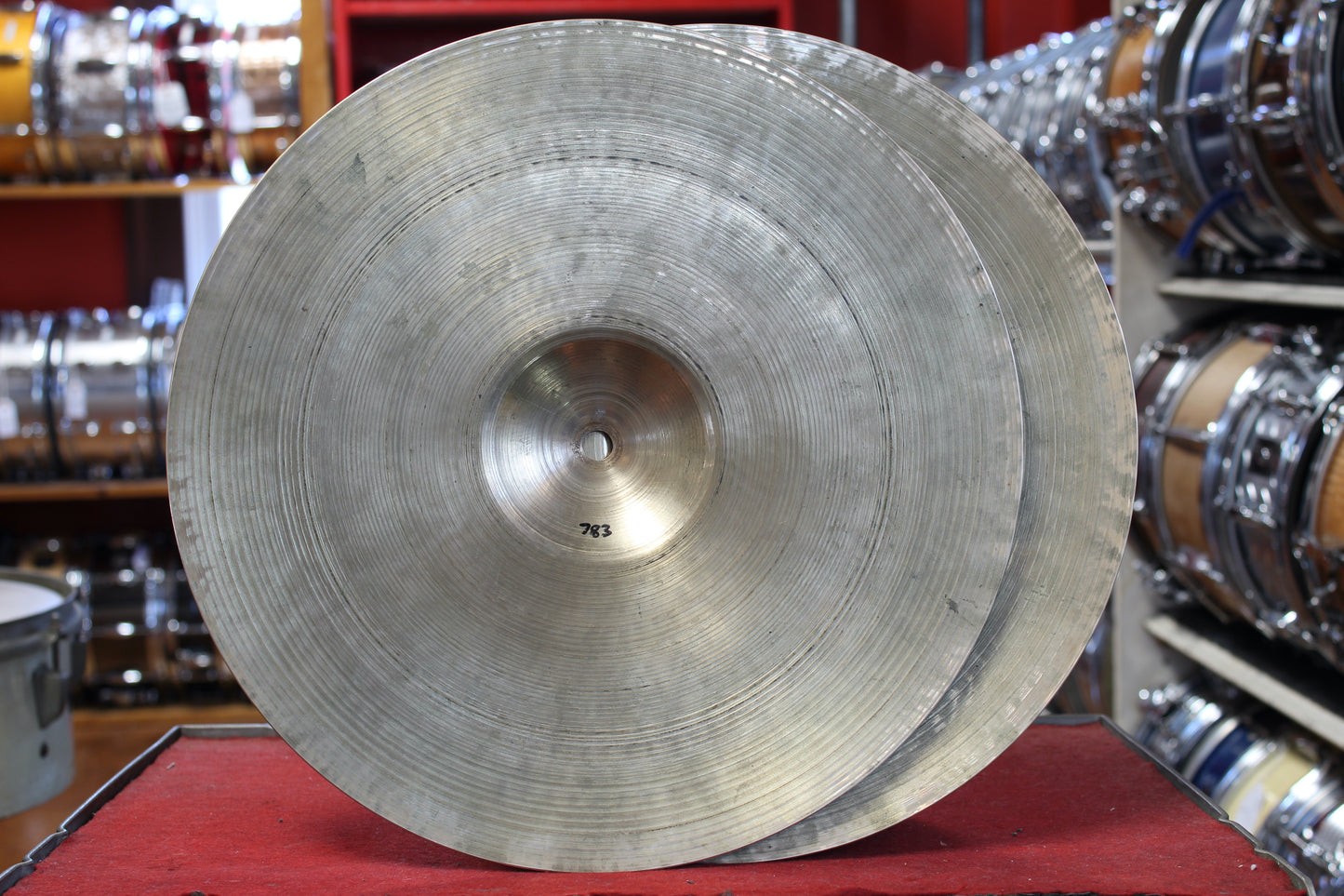 1950s A. Zildjian 14" Small Stamp Hi Hats 783/803g