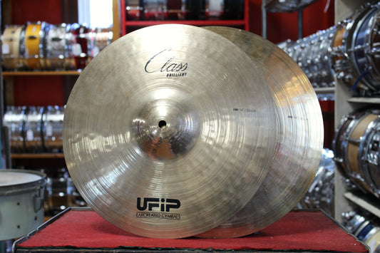 Used UFIP 14" Class Series Brilliant Hi-Hats 1098/1292g