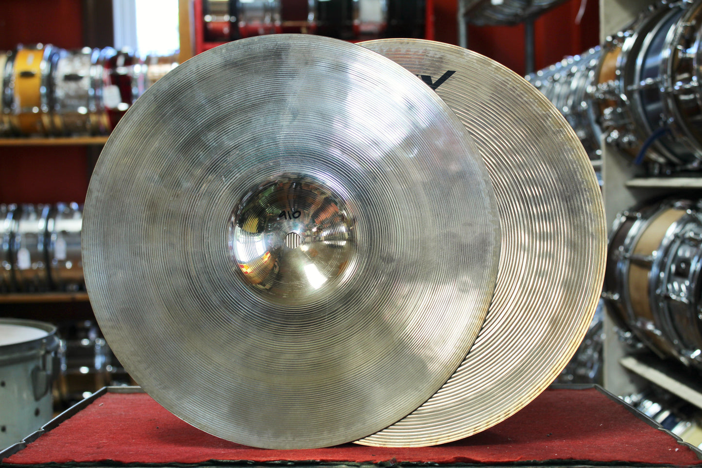 Used Sabian 13" AAX Stage Hats 910/1115g