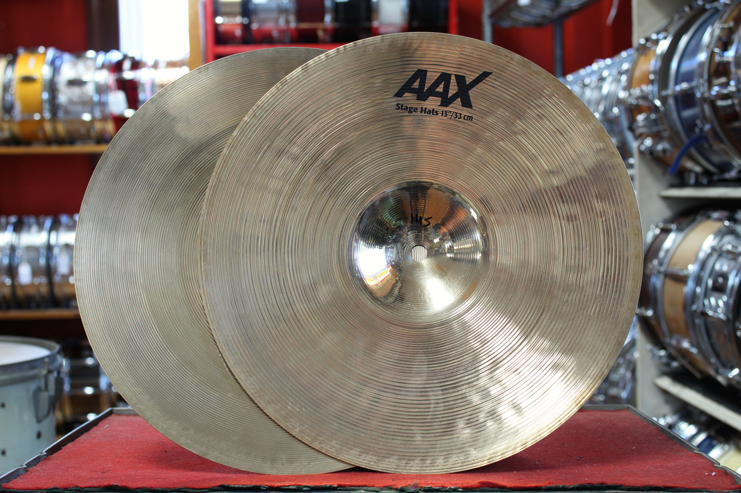 Used Sabian 13" AAX Stage Hats 910/1115g