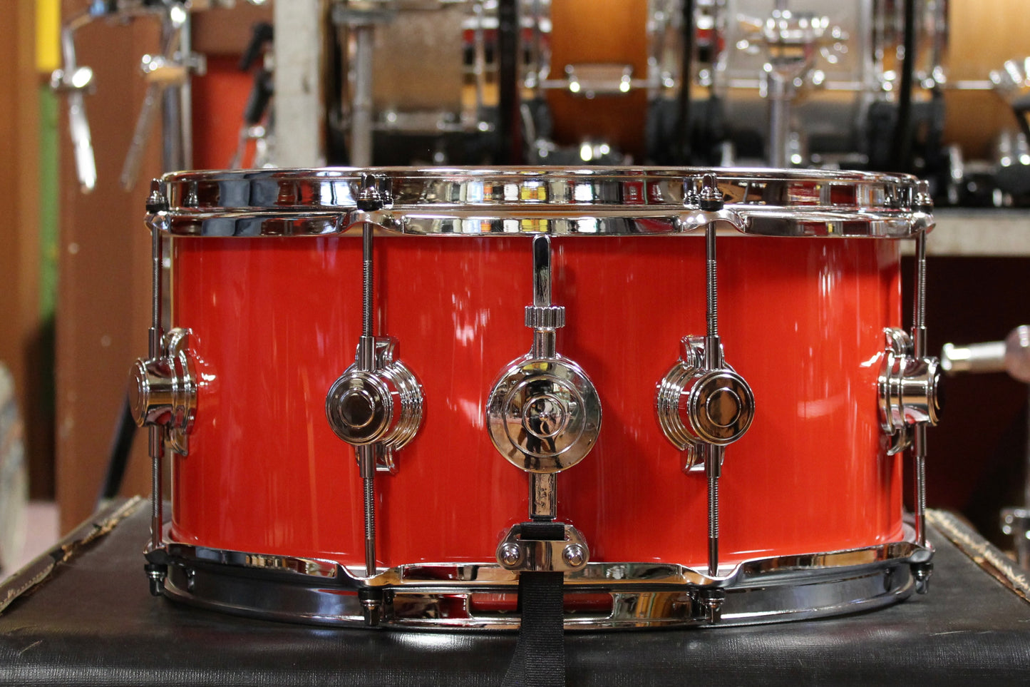 George Way 7x14 Aristocrat Snare Drum in Hot Red