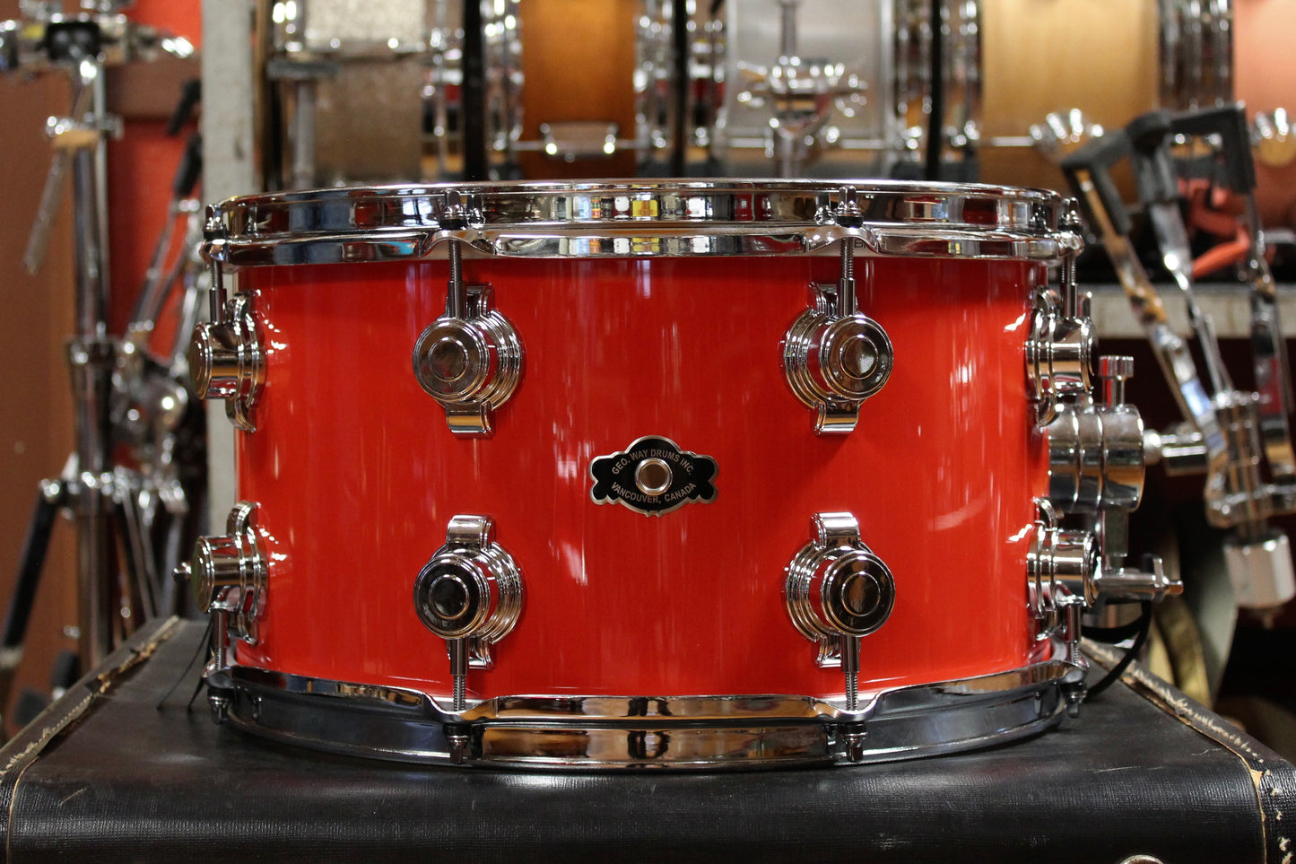 George Way 8x14 Aristocrat Snare Drum in Hot Red