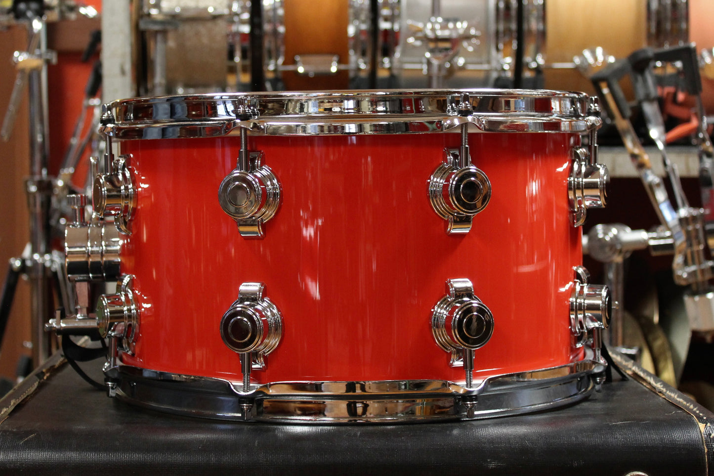 George Way 8x14 Aristocrat Snare Drum in Hot Red