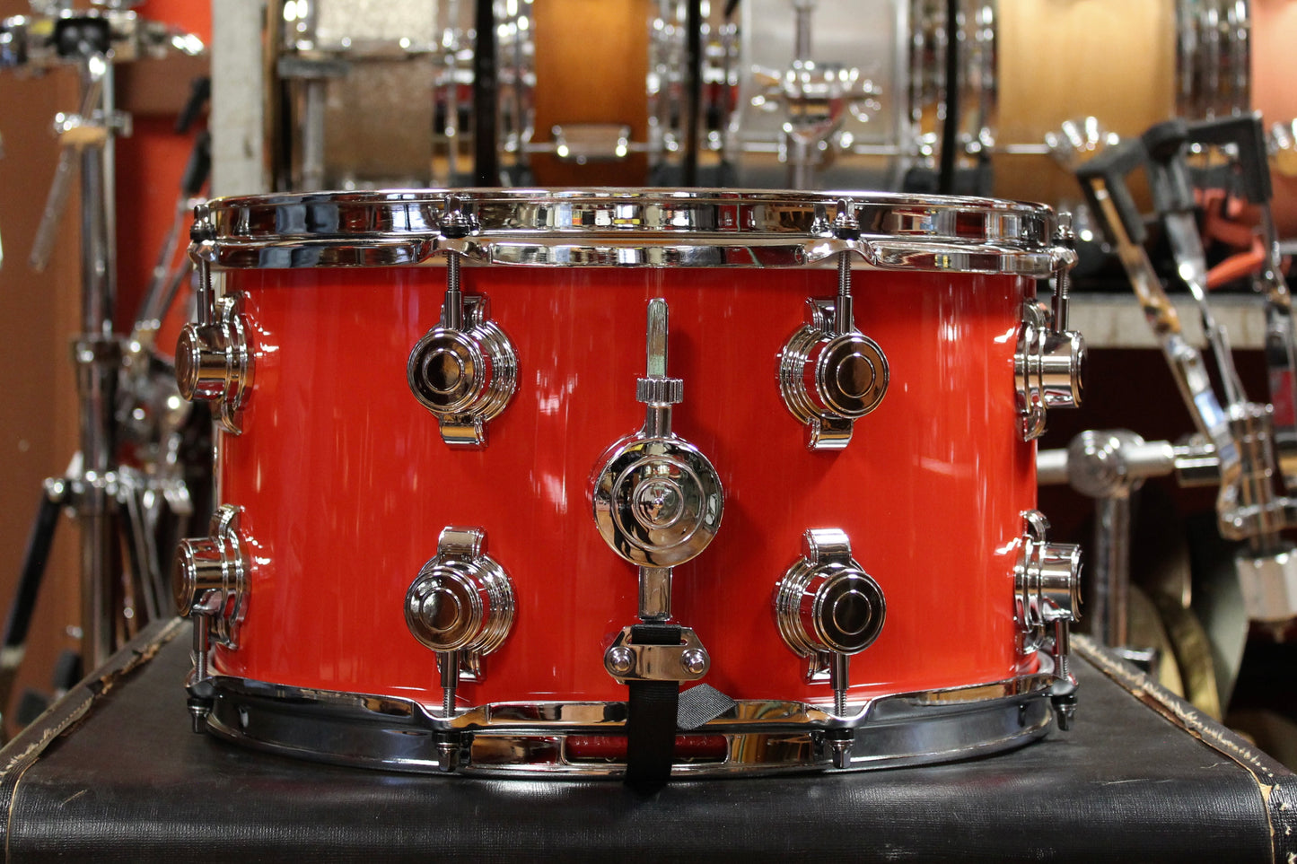 George Way 8x14 Aristocrat Snare Drum in Hot Red