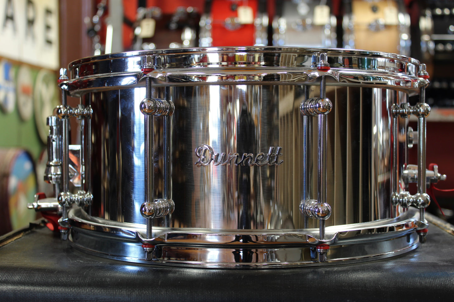 Dunnett 6.5x14 Stainless Steel Snare Drum
