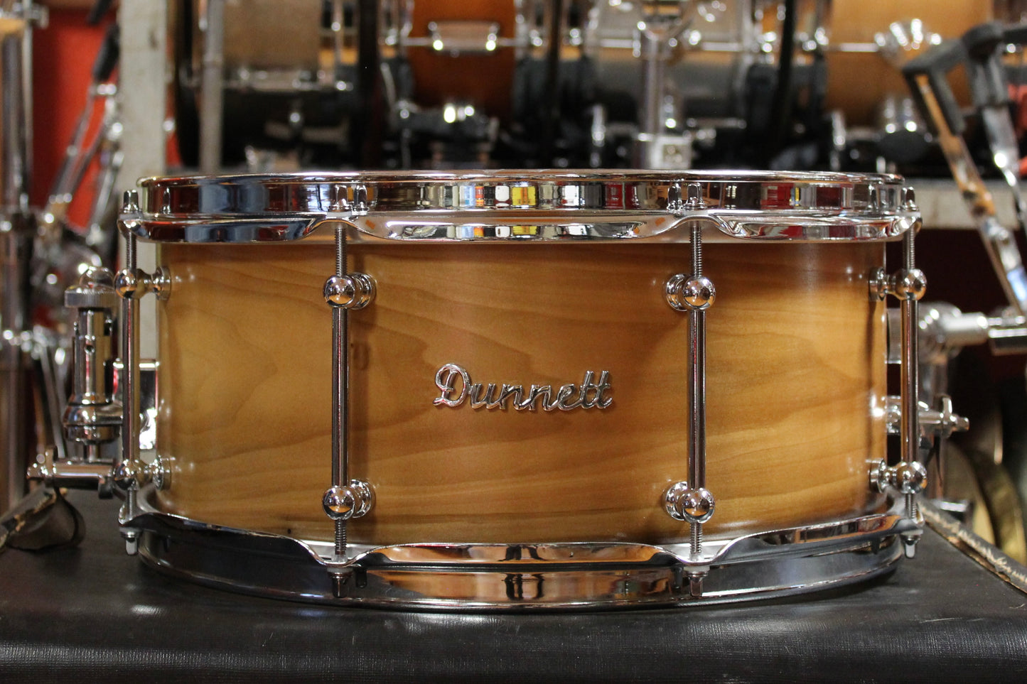 Dunnett 6.5x14 Milkwood Monoply Snare Drum in Natural Finish
