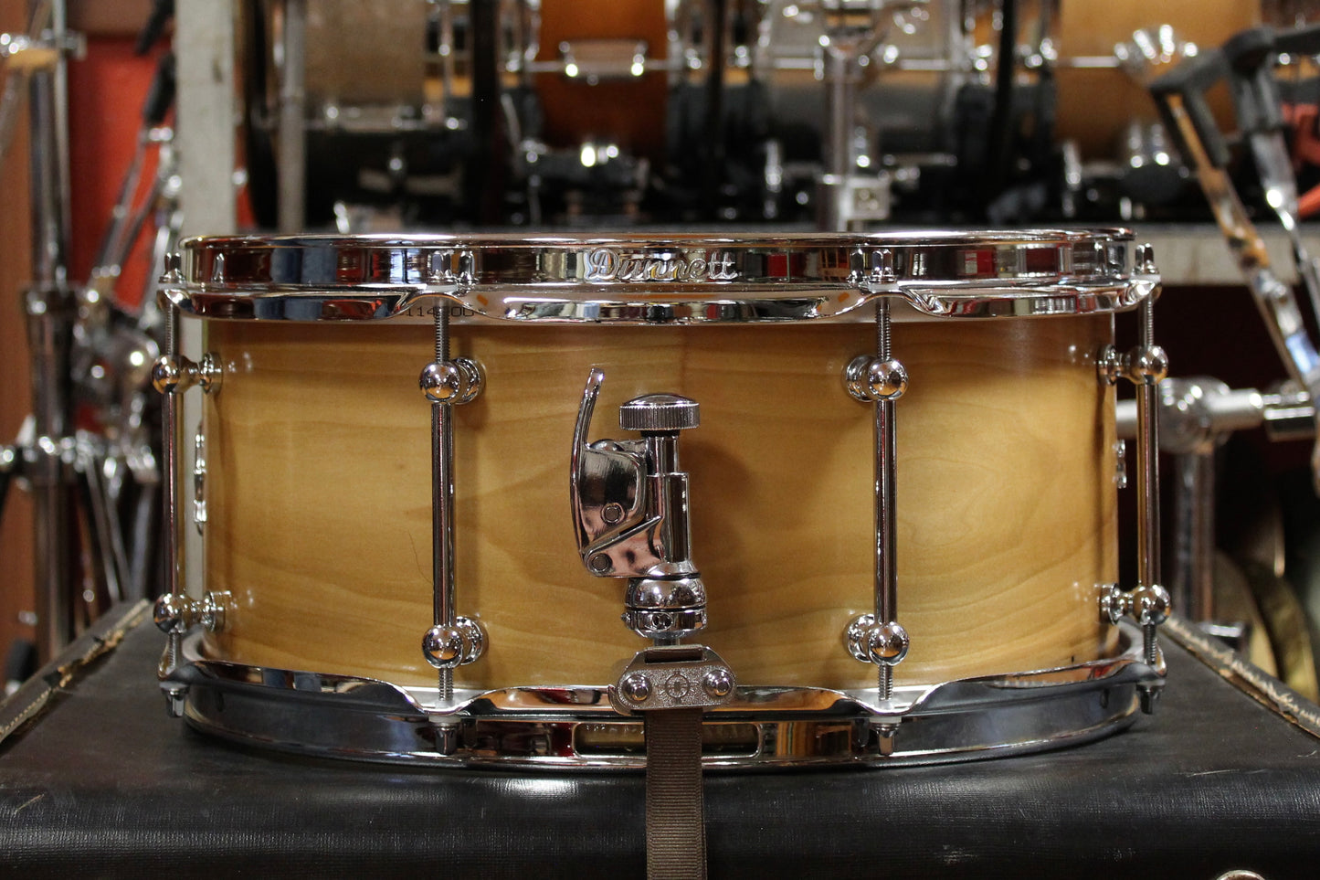 Dunnett 6.5x14 Milkwood Monoply Snare Drum in Natural Finish