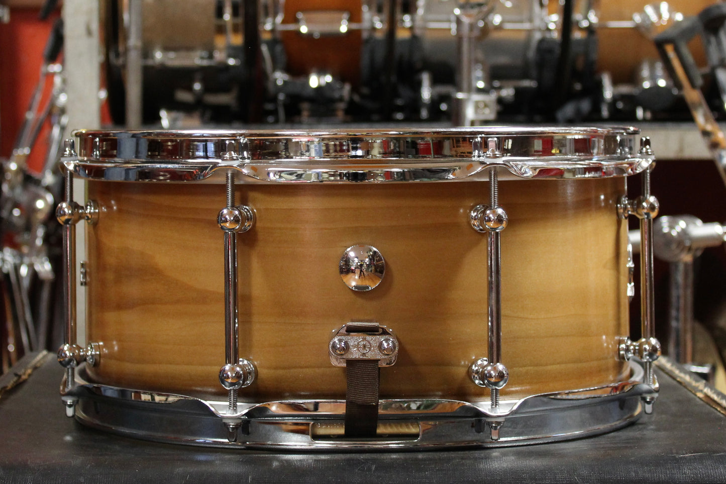 Dunnett 6.5x14 Milkwood Monoply Snare Drum in Natural Finish