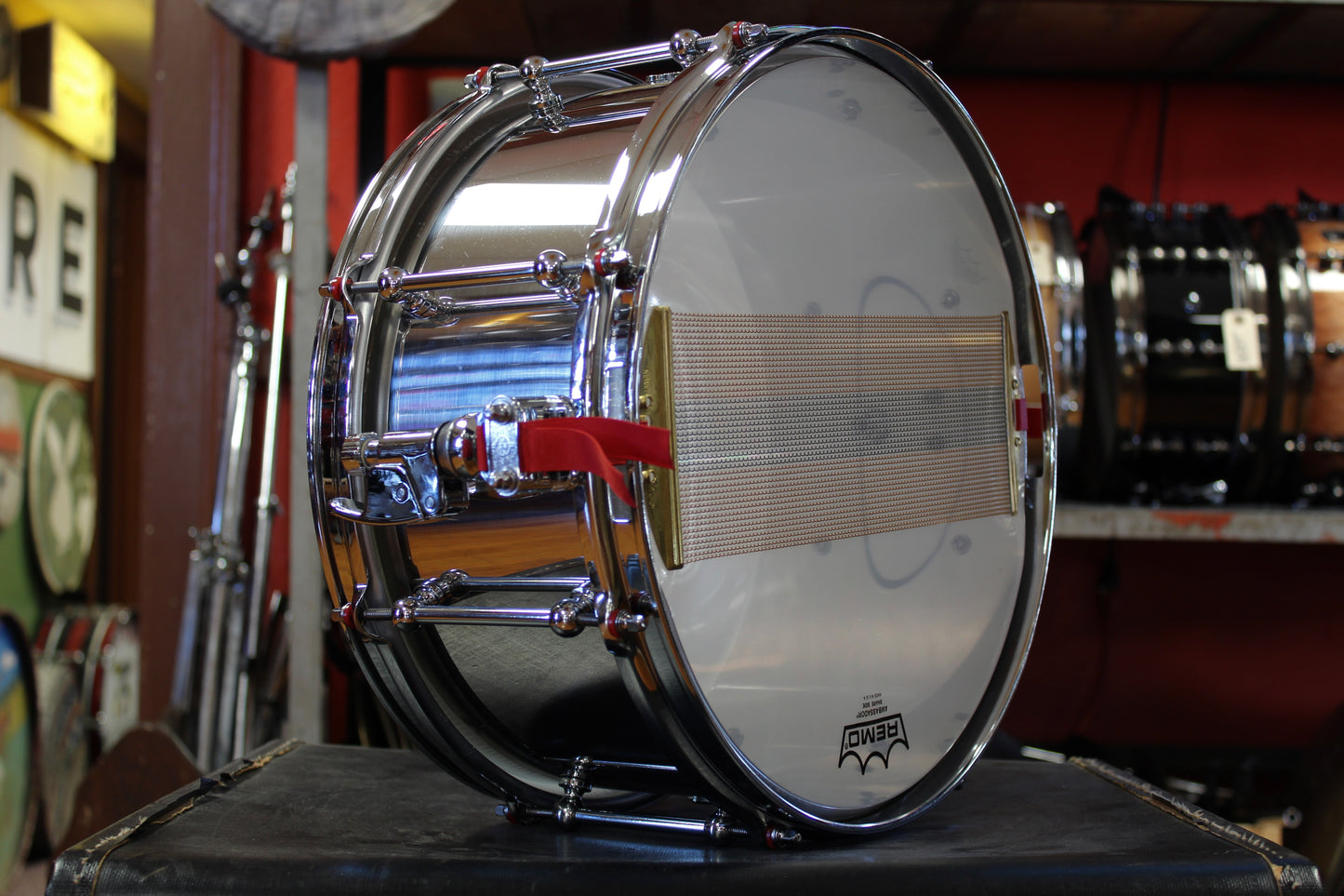 Dunnett 6.5x14 Stainless Steel Snare Drum