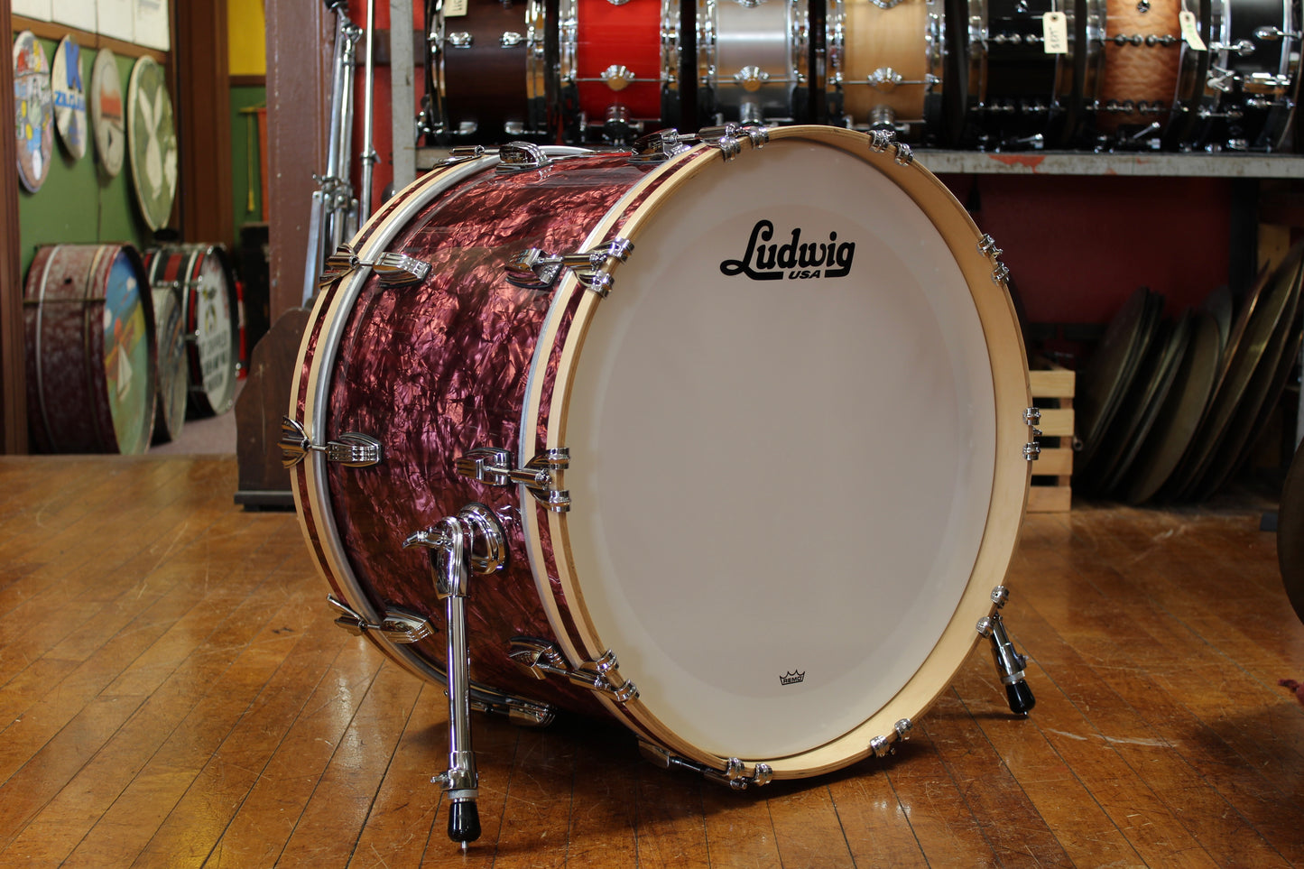 Ludwig Classic Maple Outfit in Burgundy Pearl 14x22 9x13 16x16