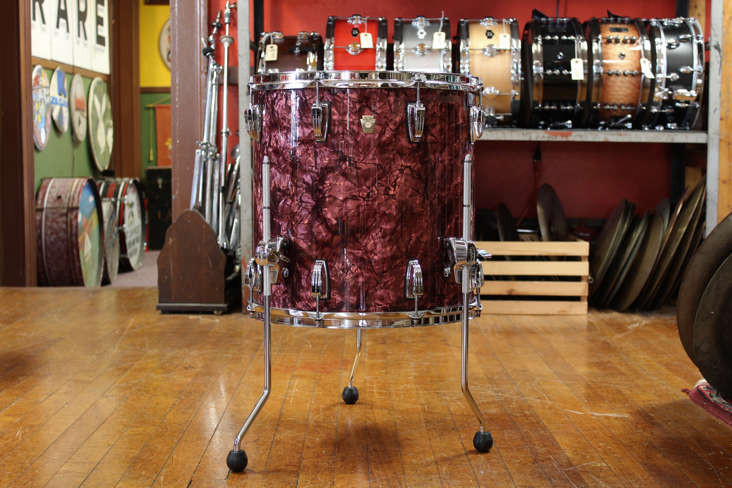 Ludwig Classic Maple Outfit in Burgundy Pearl 14x22 9x13 16x16