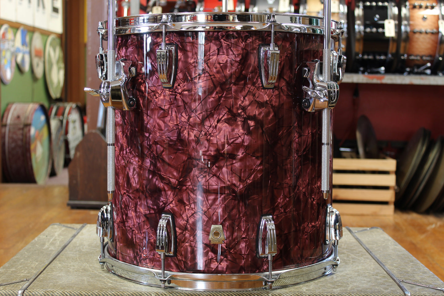 Ludwig Classic Maple Outfit in Burgundy Pearl 14x22 9x13 16x16