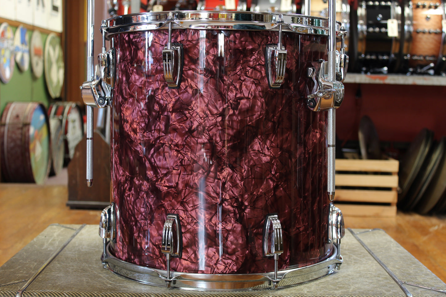 Ludwig Classic Maple Outfit in Burgundy Pearl 14x22 9x13 16x16