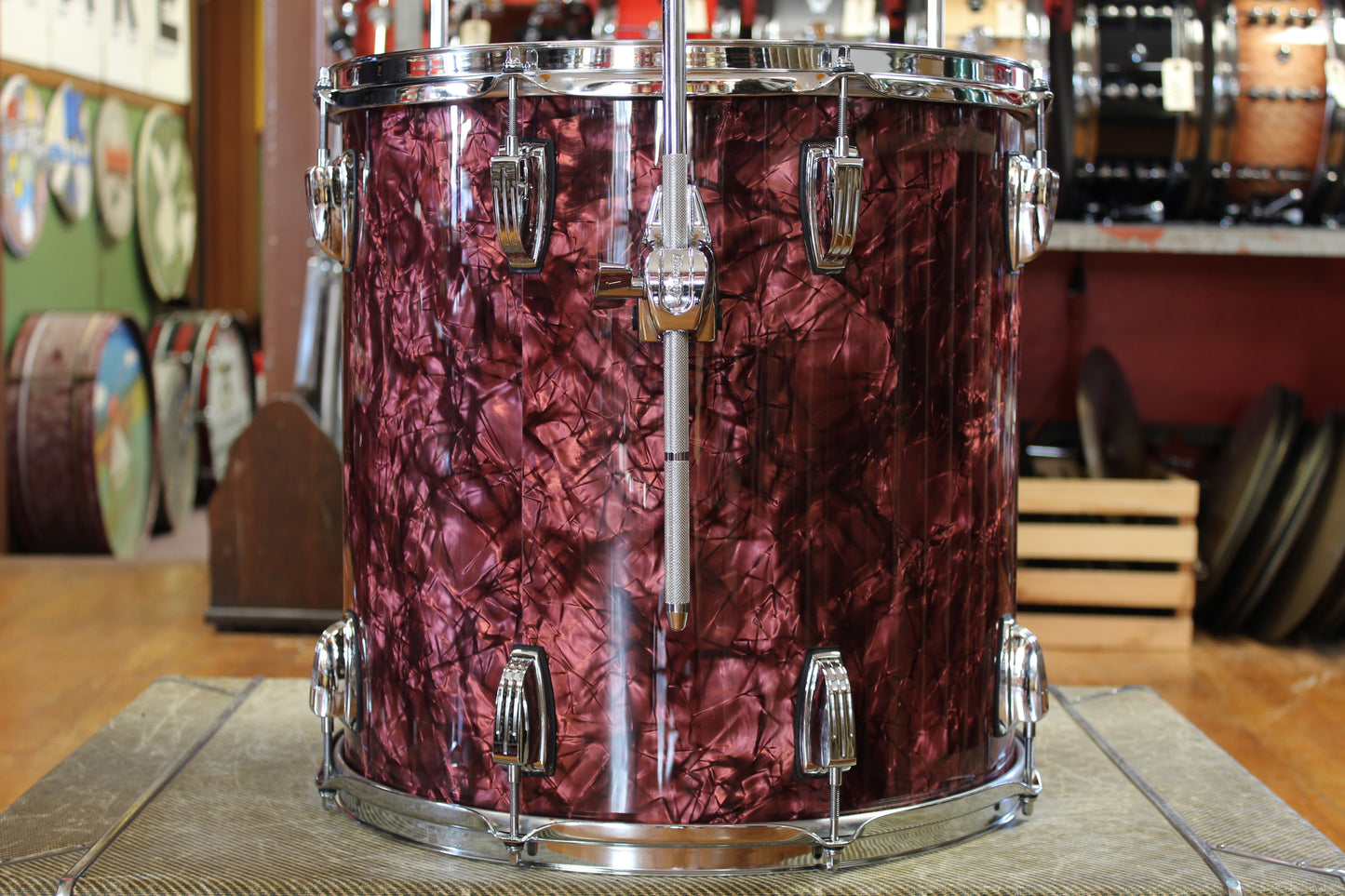 Ludwig Classic Maple Outfit in Burgundy Pearl 14x22 9x13 16x16