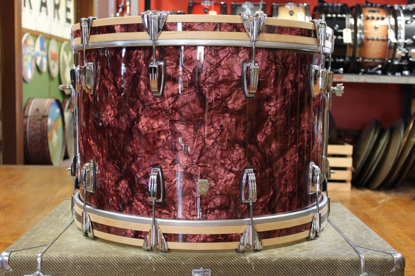 Ludwig Classic Maple Outfit in Burgundy Pearl 14x22 9x13 16x16