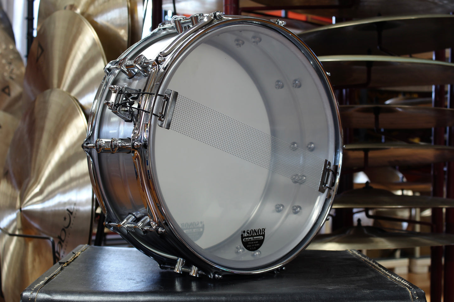 Sonor 5.75"x14" Kompressor Series Snare Drum in Brushed Aluminum