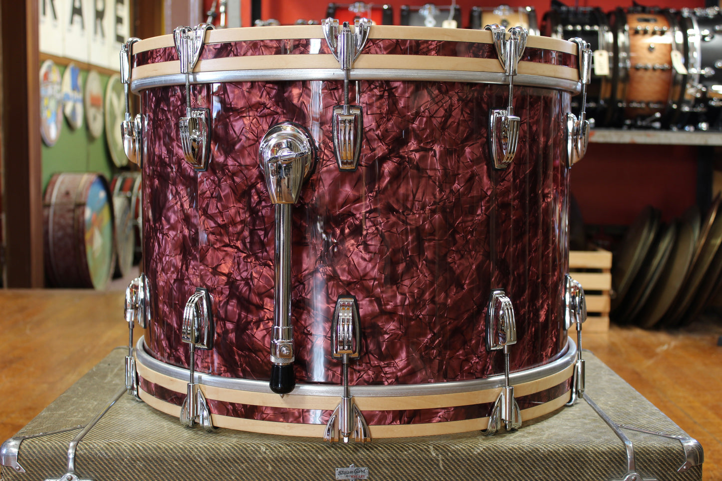 Ludwig Classic Maple Outfit in Burgundy Pearl 14x22 9x13 16x16
