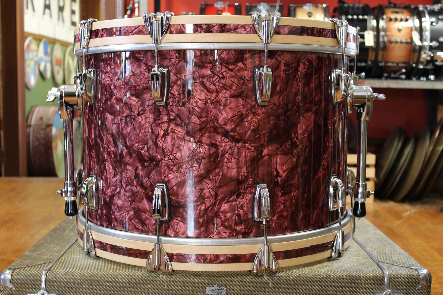 Ludwig Classic Maple Outfit in Burgundy Pearl 14x22 9x13 16x16