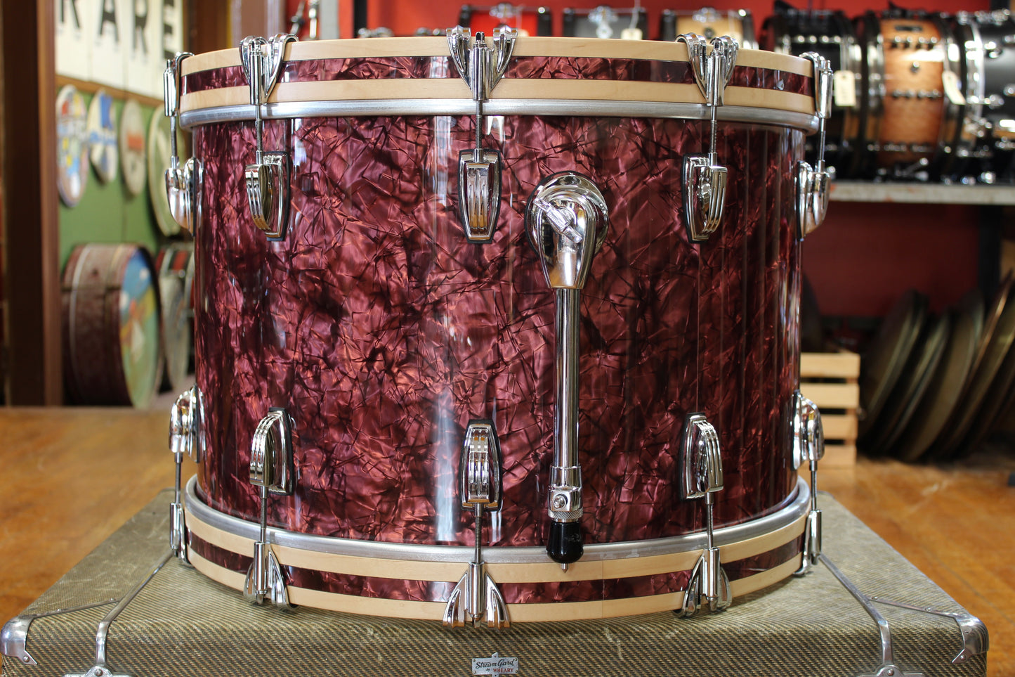 Ludwig Classic Maple Outfit in Burgundy Pearl 14x22 9x13 16x16