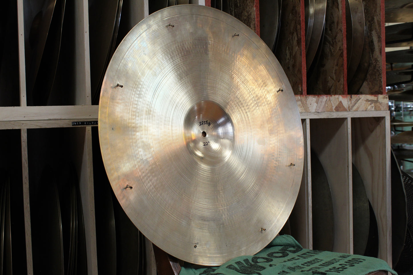 1960s A. Zildjian 22" Sizzle Ride 3238g