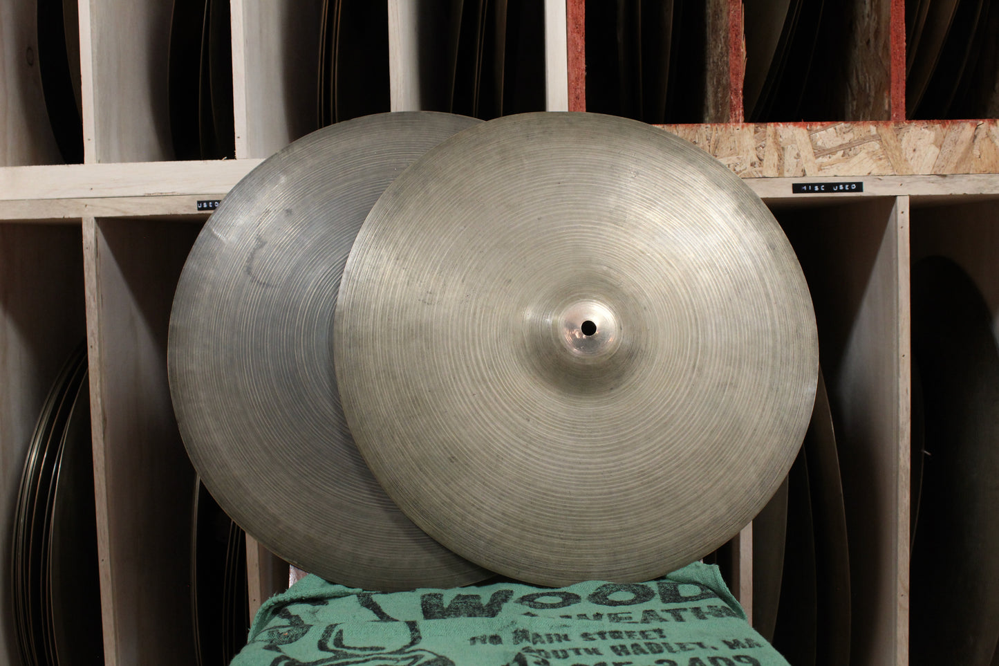 1940/50s A. Zildjian 15" Transition Stamp Hi-Hats 791/851g