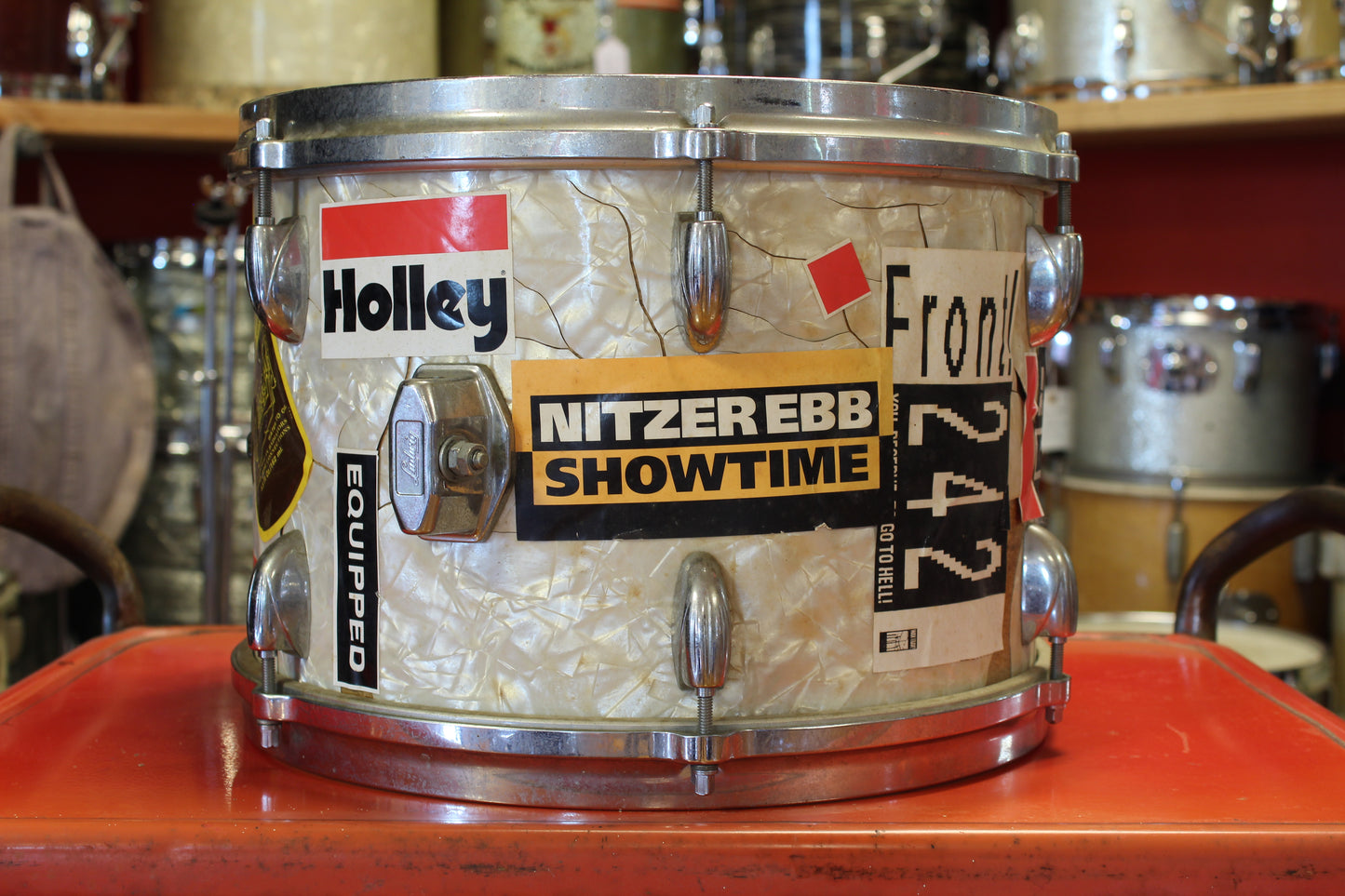 1960's Gretsch 9"x13" Tom Tom in White Marine Pearl