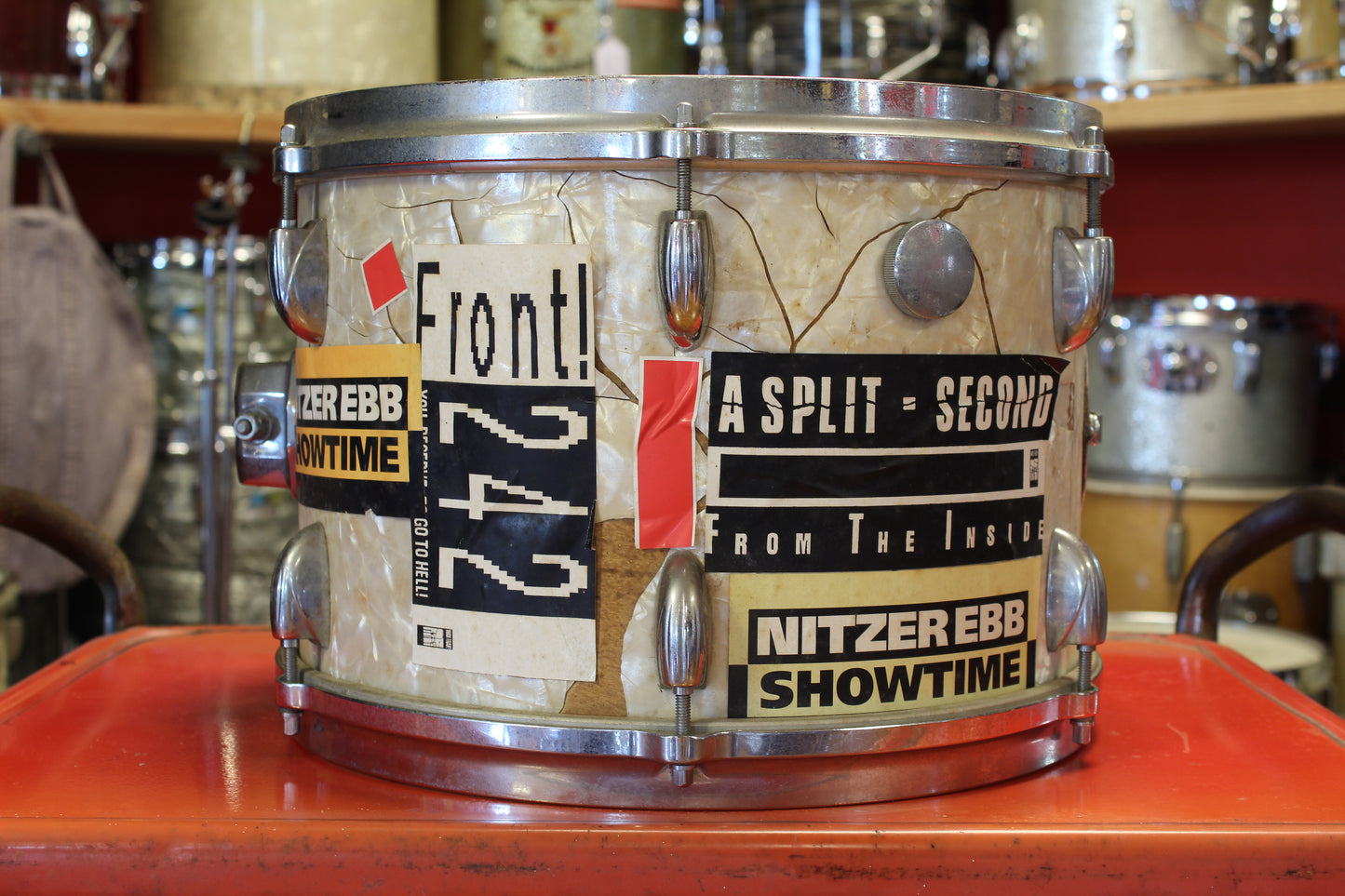 1960's Gretsch 9"x13" Tom Tom in White Marine Pearl