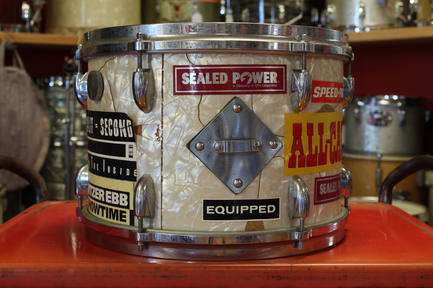 1960's Gretsch 9"x13" Tom Tom in White Marine Pearl