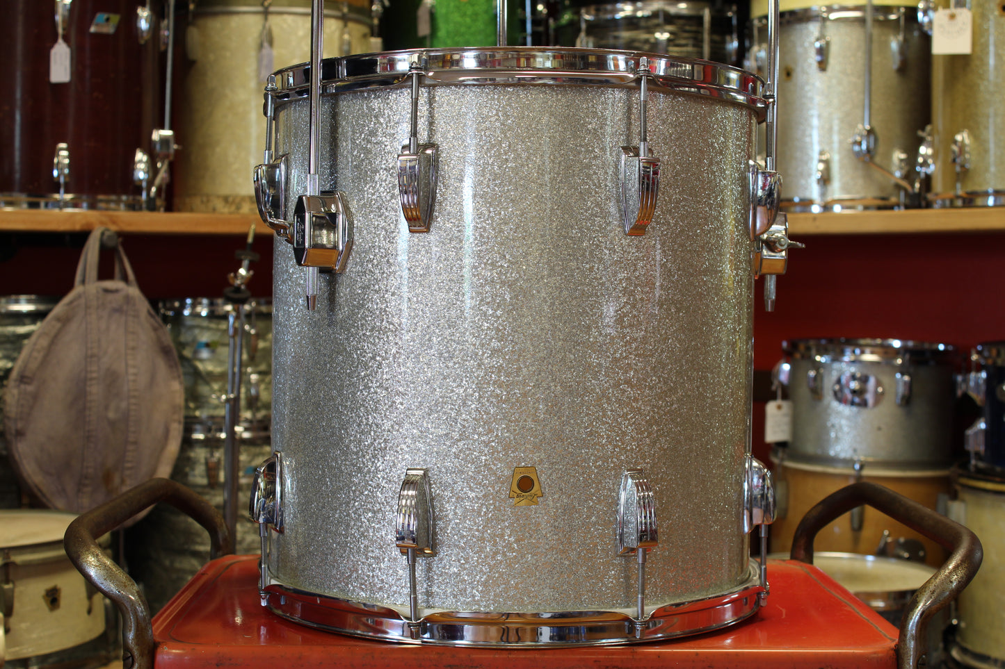1969 Ludwig Hollywood in Silver Sparkle 14x22 16x16 9x13 8x12