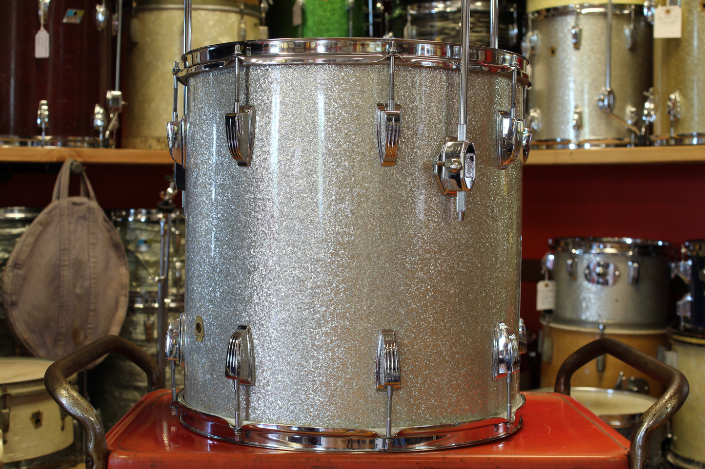 1969 Ludwig Hollywood in Silver Sparkle 14x22 16x16 9x13 8x12