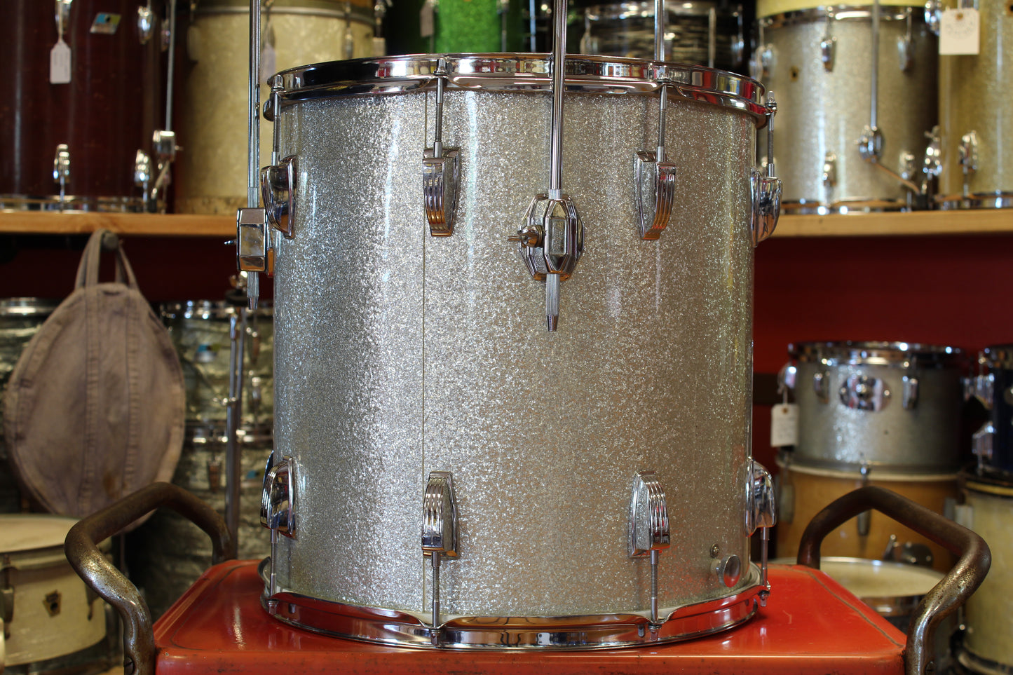 1969 Ludwig Hollywood in Silver Sparkle 14x22 16x16 9x13 8x12