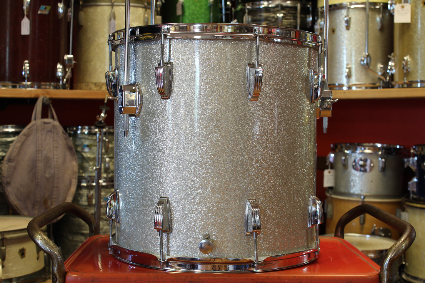1969 Ludwig Hollywood in Silver Sparkle 14x22 16x16 9x13 8x12