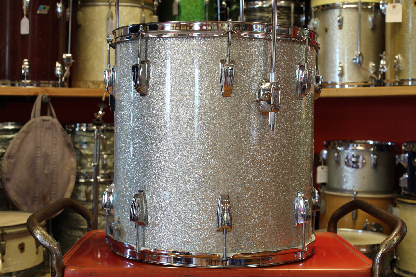 1969 Ludwig Hollywood in Silver Sparkle 14x22 16x16 9x13 8x12
