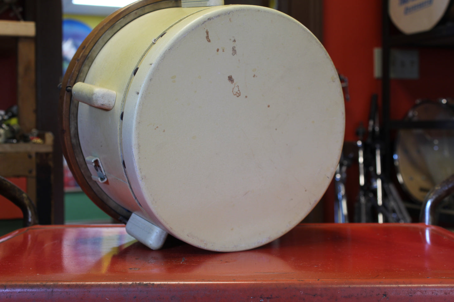 1940's Ludwig Victory 7"x11" Tom Tom in White (Natural Hoop)