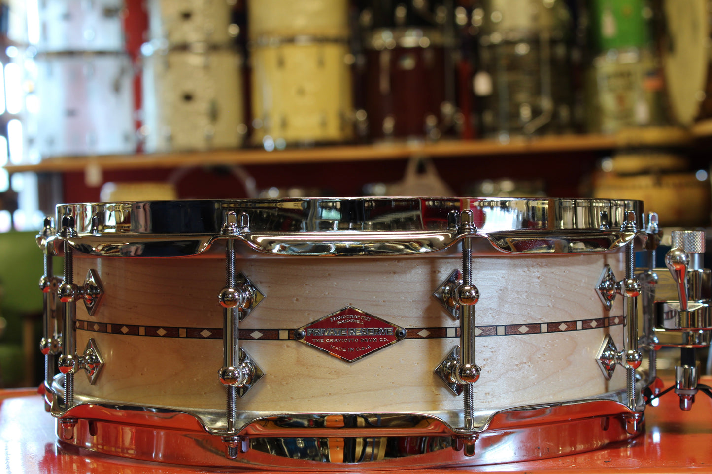 Craviotto Drum Co. Private Reserve Birdseye Maple 4.5"x14" Snare Drum