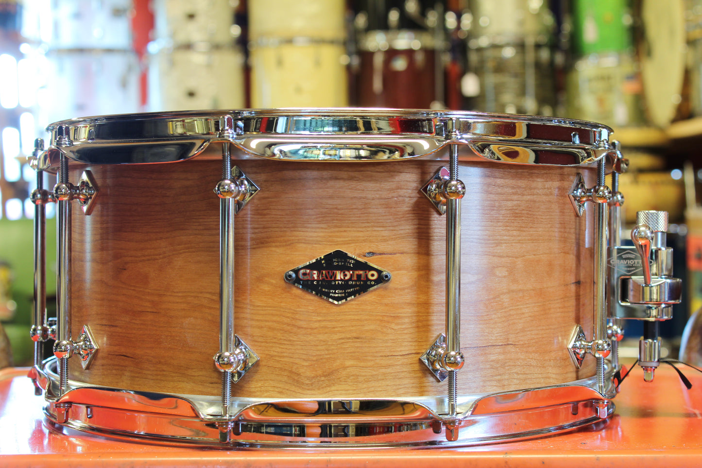 Craviotto Drum Co. Cherry 6.5"x14" Snare Drum