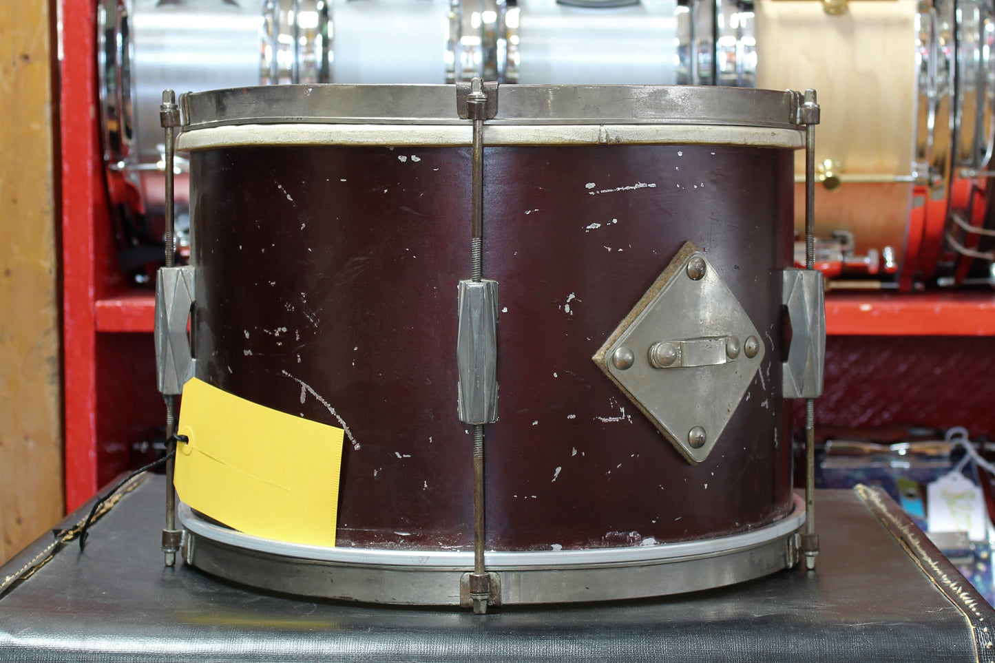 1940-50's Gretsch/Kent Drum set in Burgundy Lacquer 14"x22" 12"x14" 9"x13"