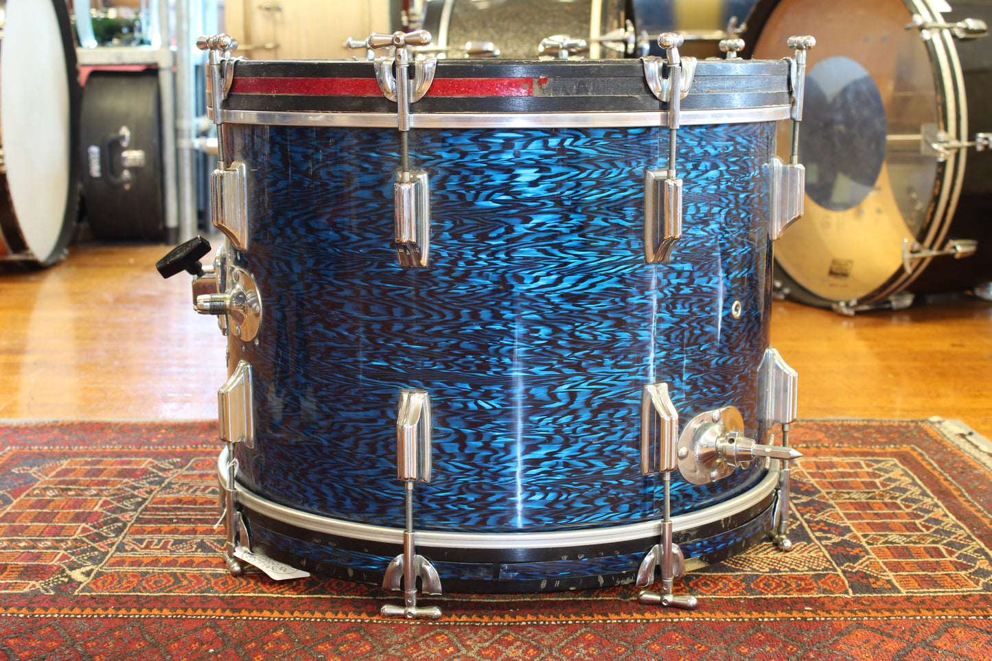 1960's Rogers 14"x20" Bass Drum in Blue Onyx